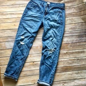 J. Crew Distressed Jeans